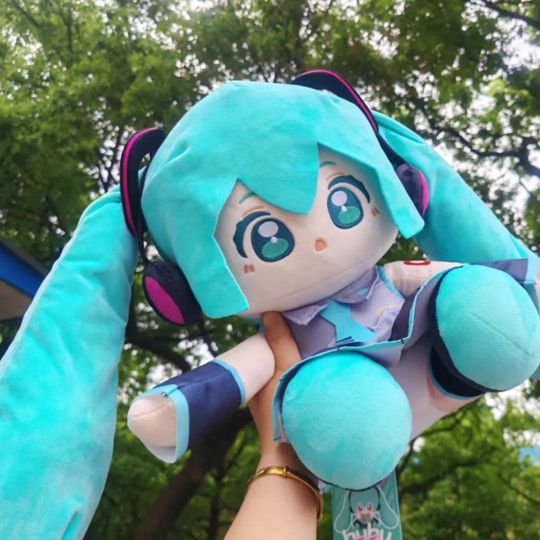 Minidoll Hatsune Miku Cotton Plush Figure 8/15/35cm Sitting Doll Backpack Pillow Soft Toy Decoration Fufu Birthday Gift For Fans