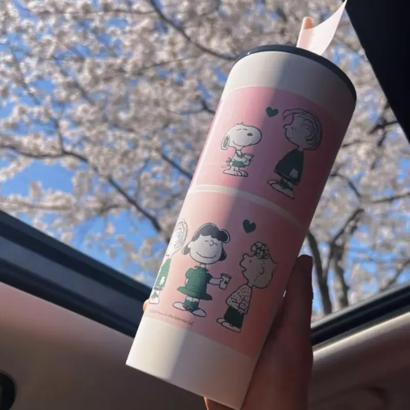 2025 New Co Branded Star Series Stainless Steel Straw Insulated Cup Large Capacity Coffee Cup Cute Girl Birthday Gift