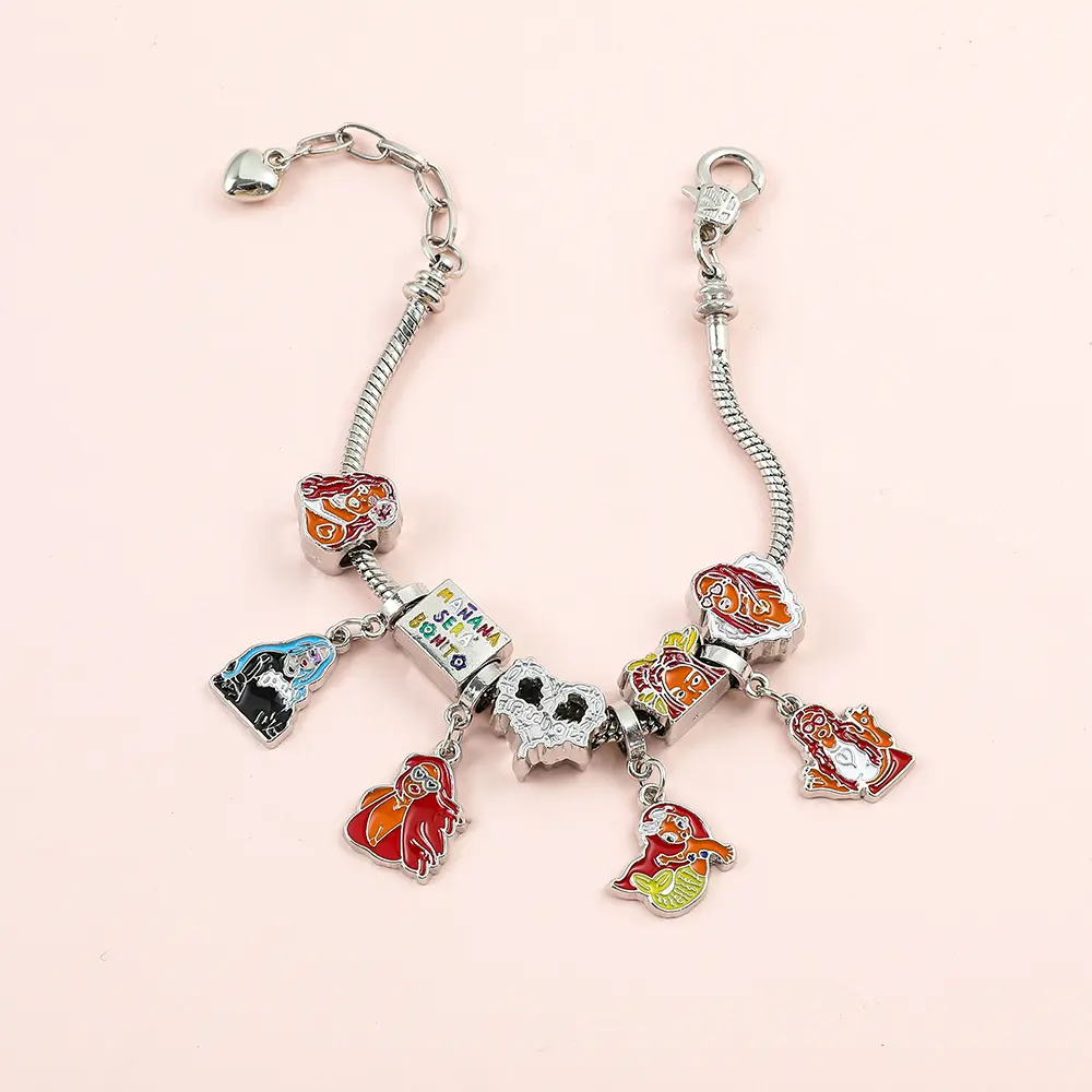 New Design Singer Karol G Bracelet Charms DIY Wristband Decor Accessories Punk Bangle For Women Girls Party Gifts
