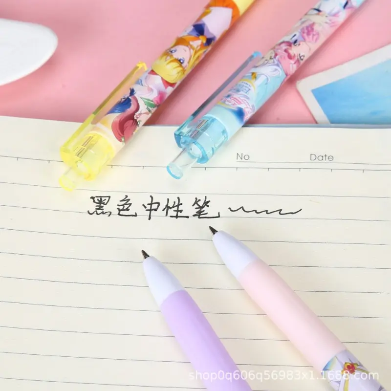 Sailor Moon Cute 0.5mm Gel Pens Kawaii Stationery Cartoon Anime Derivative Peripherals School Supplies Office Accessories Gifts