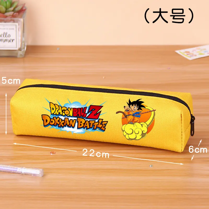 Dragon Ball Pen Pouch Goku Cartoon Anime Figures Pencil Case Student Trendy Large Capacity Pencil Bag Cute Stationery Bags Gift