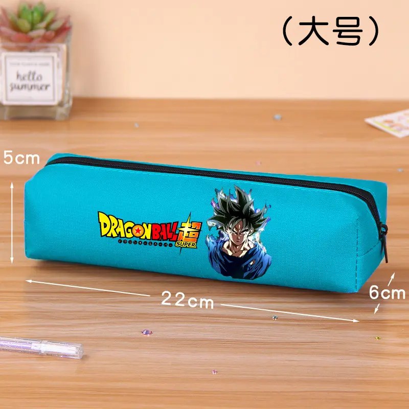 Dragon Ball Pen Pouch Goku Cartoon Anime Figures Pencil Case Student Trendy Large Capacity Pencil Bag Cute Stationery Bags Gift