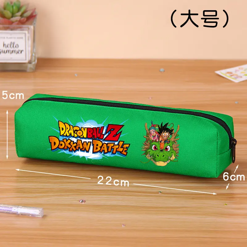 Dragon Ball Pen Pouch Goku Cartoon Anime Figures Pencil Case Student Trendy Large Capacity Pencil Bag Cute Stationery Bags Gift