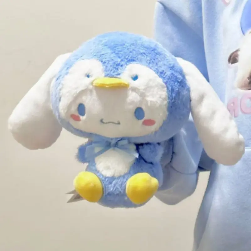 20cm Sanrio Cinnamoroll Peluch Toy Cartoon Penguin Plushies Soft Stuffed Pillow Toy Home Decor Plushie Doll Girl Birthday Gift