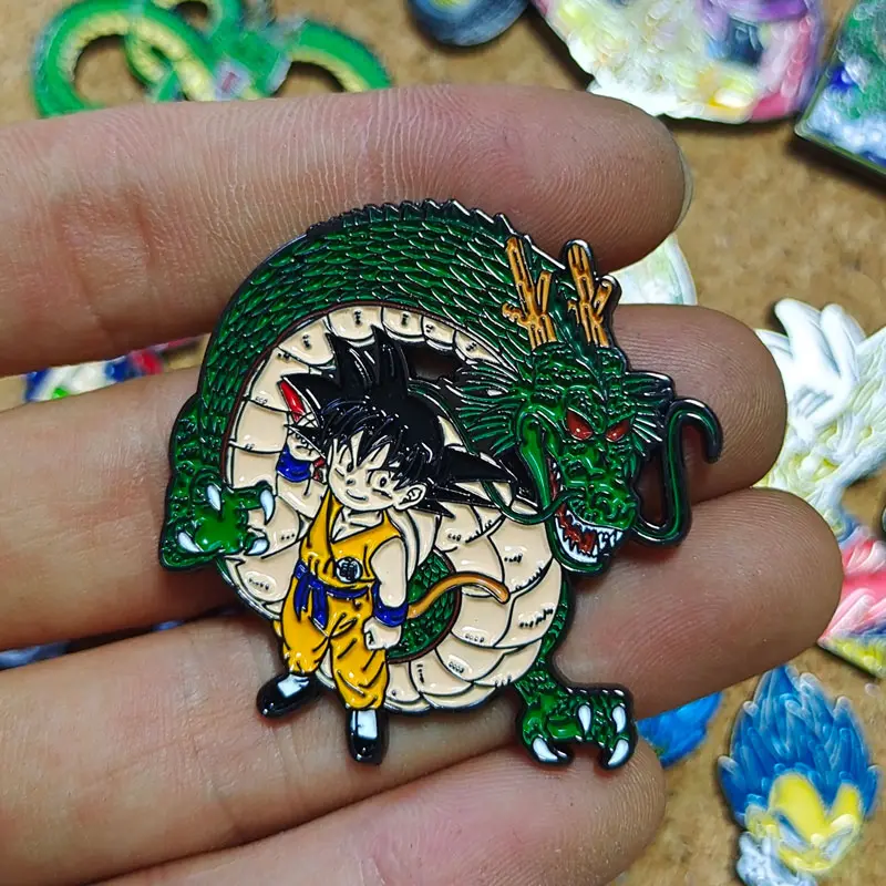 Dragon Ball Anime Enamel Pins Goku And Super Saiyan Lapel Badges for Backpacks Cute Brooches for Women Metal Fashion Jewelry