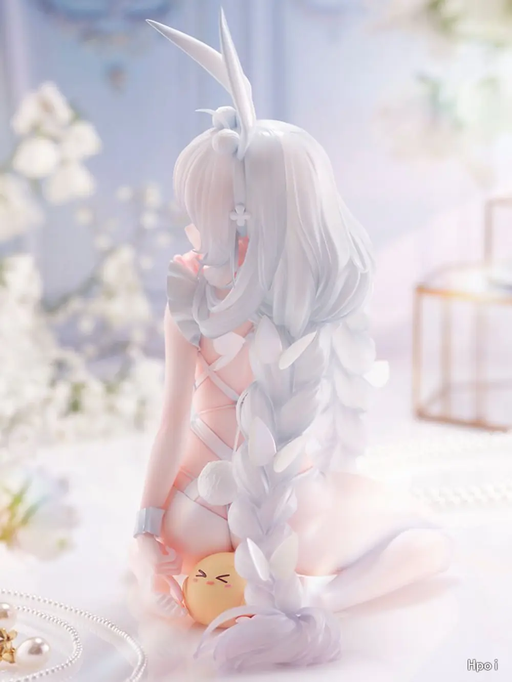 18CM Anime Game Azur Lane MNF Le Malin Figure Lazy White Rabbit 1/4 Listless Lapin Ver TF Edition Model Toy Gift Action Figure