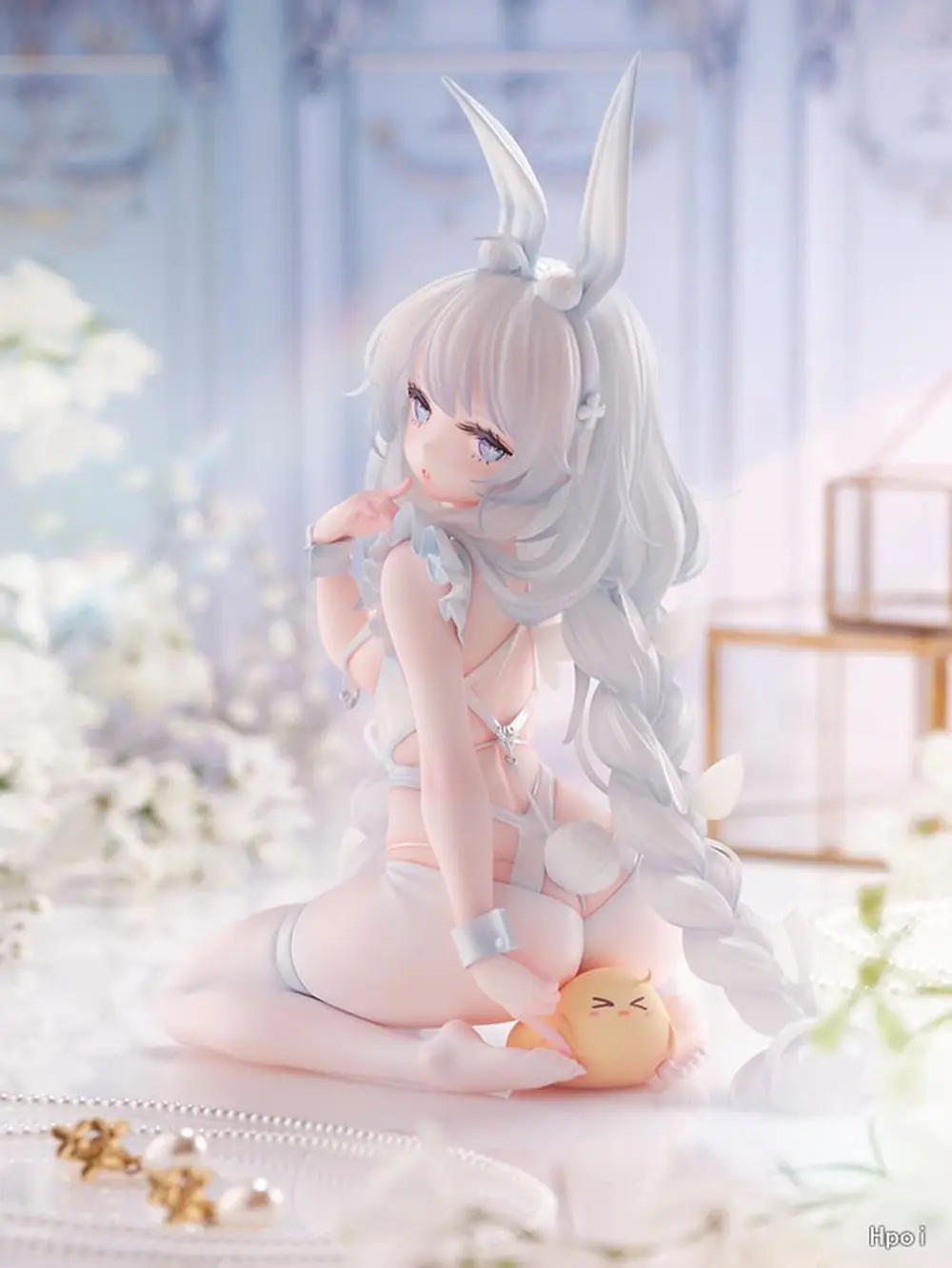 18CM Anime Game Azur Lane MNF Le Malin Figure Lazy White Rabbit 1/4 Listless Lapin Ver TF Edition Model Toy Gift Action Figure