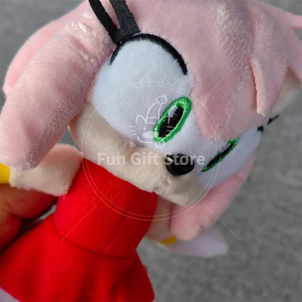 2025 20CM New Japanese Pink Plush Toy Amy rose Cute Cartoon Doll Girls Birthday Christmas Gifts