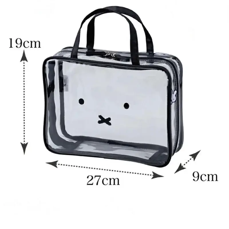 4pcs Kawaii Miffys Cute Large Capacity Makeup Bag Cartoon Cosplay Travel Storage Handbag Toiletries Classification Bag Toy Gift