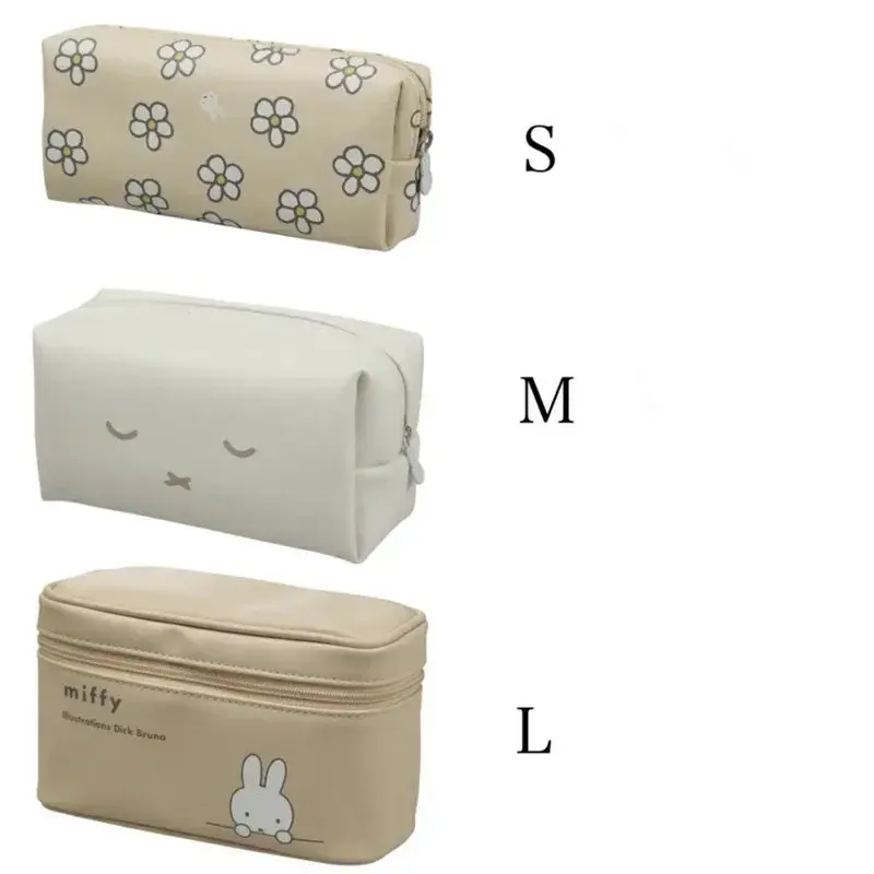 4pcs Kawaii Miffys Cute Large Capacity Makeup Bag Cartoon Cosplay Travel Storage Handbag Toiletries Classification Bag Toy Gift
