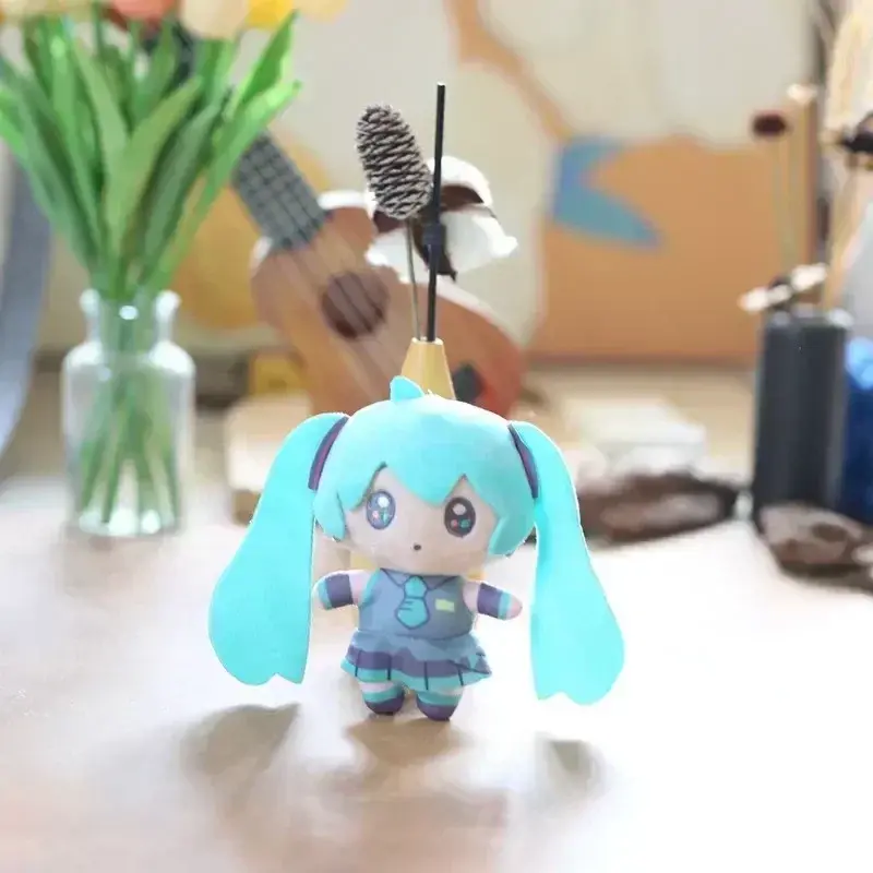 Anime Hatsune Miku Plush Toy KAITO MEIKO Luka Kagamine Rin Len Figure Stuffed Doll Kawaii Q Version Keychain Bag Pendant Gift