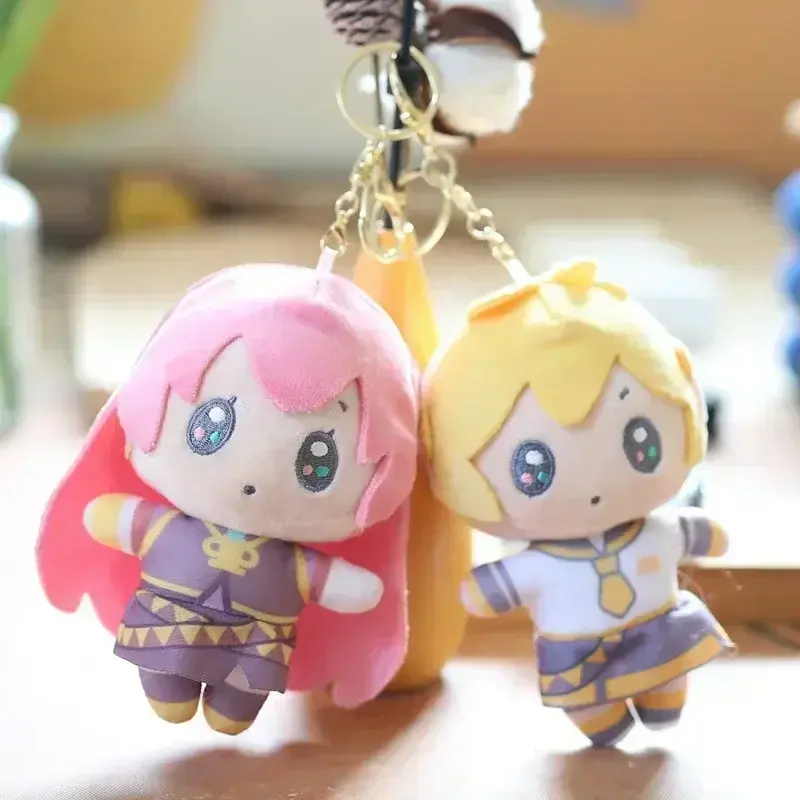 Anime Hatsune Miku Plush Toy KAITO MEIKO Luka Kagamine Rin Len Figure Stuffed Doll Kawaii Q Version Keychain Bag Pendant Gift