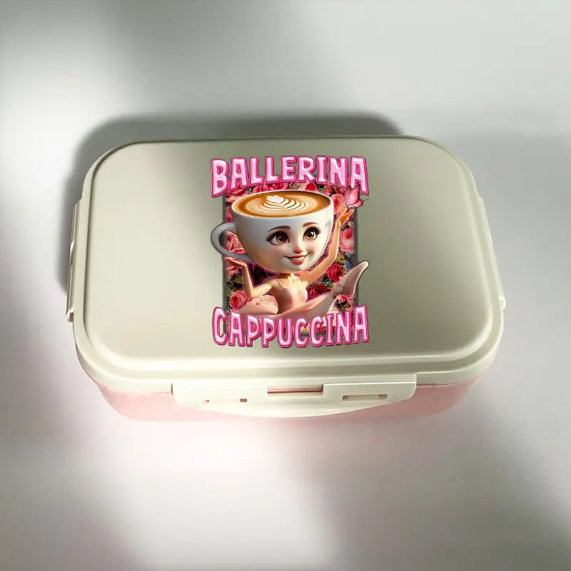 Italian Brainrot Animals Print  Lunch Box for Kids Bento Box Food Storage Container School Office Worker Outdoor Picnic gifts