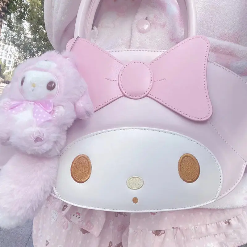 Cute cartoon characters My Melody cross-span bag Japanese and Korean shoulder bag Creative design Beautiful bag Holiday gift