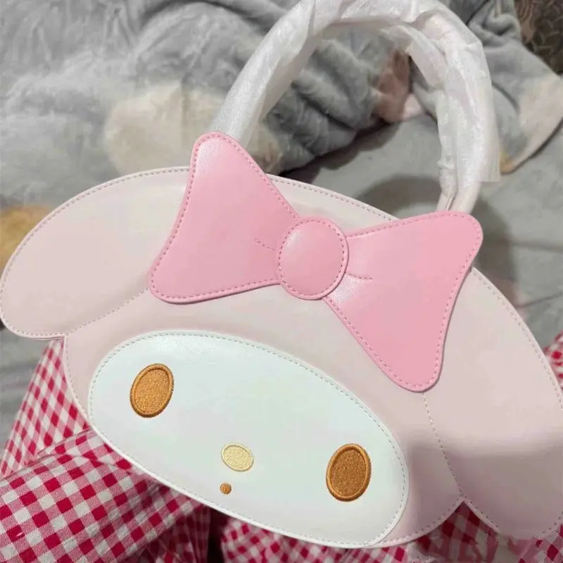 Cute cartoon characters My Melody cross-span bag Japanese and Korean shoulder bag Creative design Beautiful bag Holiday gift