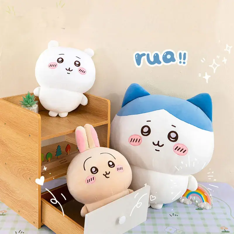 Soft Plush Chiikawa Doll Kawaii Hachiware Cartoon Character Home Decoration Pillow Comfort Toy for Girls Style Gifts Anime Plush