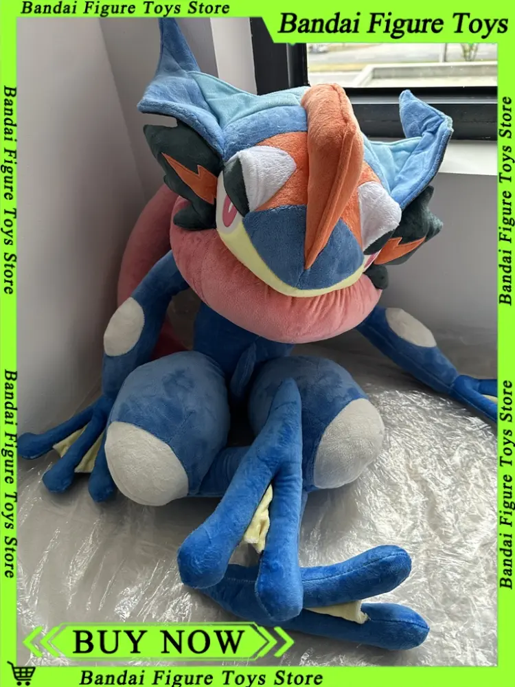 Large 150CM Animals Pokemon Kawai Greninja Plush Toys Soft Stuffed Doll Cute Throw Pillow Room Decor 70CM Children Birthday Gift