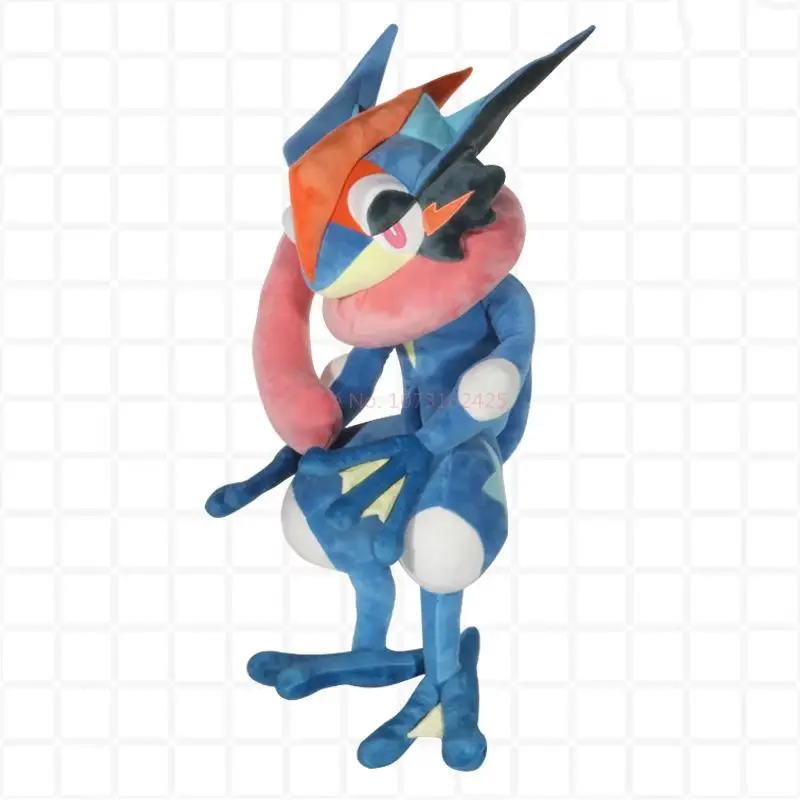 Large 150CM Animals Pokemon Kawai Greninja Plush Toys Soft Stuffed Doll Cute Throw Pillow Room Decor 70CM Children Birthday Gift