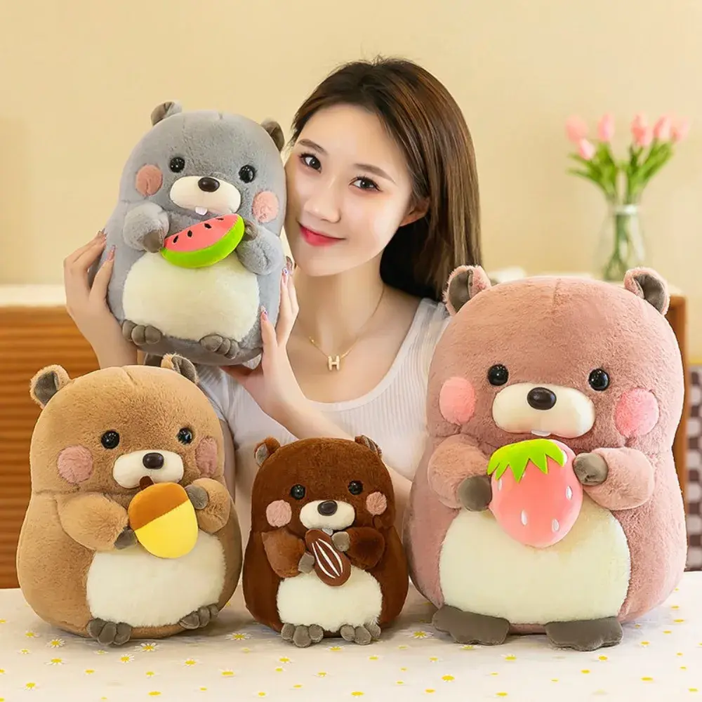 MINISO Marmot Series Plush Toys Cute Cartoon Stuffed Plush Plush Doll Room Decoration Boys Girls Holiday Gifts Sofa Cushions