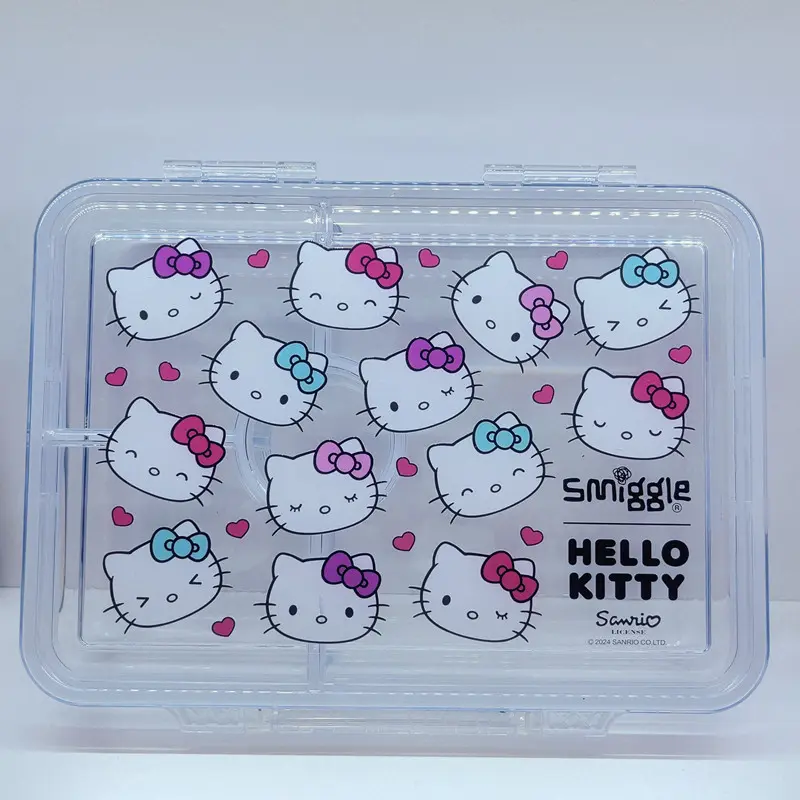 New Miniso Hello Kitty Simggle Cartoon Stitch Lunch Box Tirtan Lunch Box Student Insulation Kawaii Lunch Box