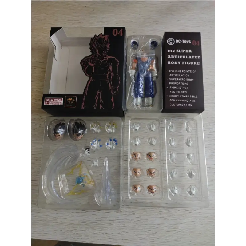 OC Toys Dragon Ball SHF Super Saiyan SSJ Veggetoo Son Goku Vegito 3.0 Figure Body Anime Action Figures Models Gifts Toys