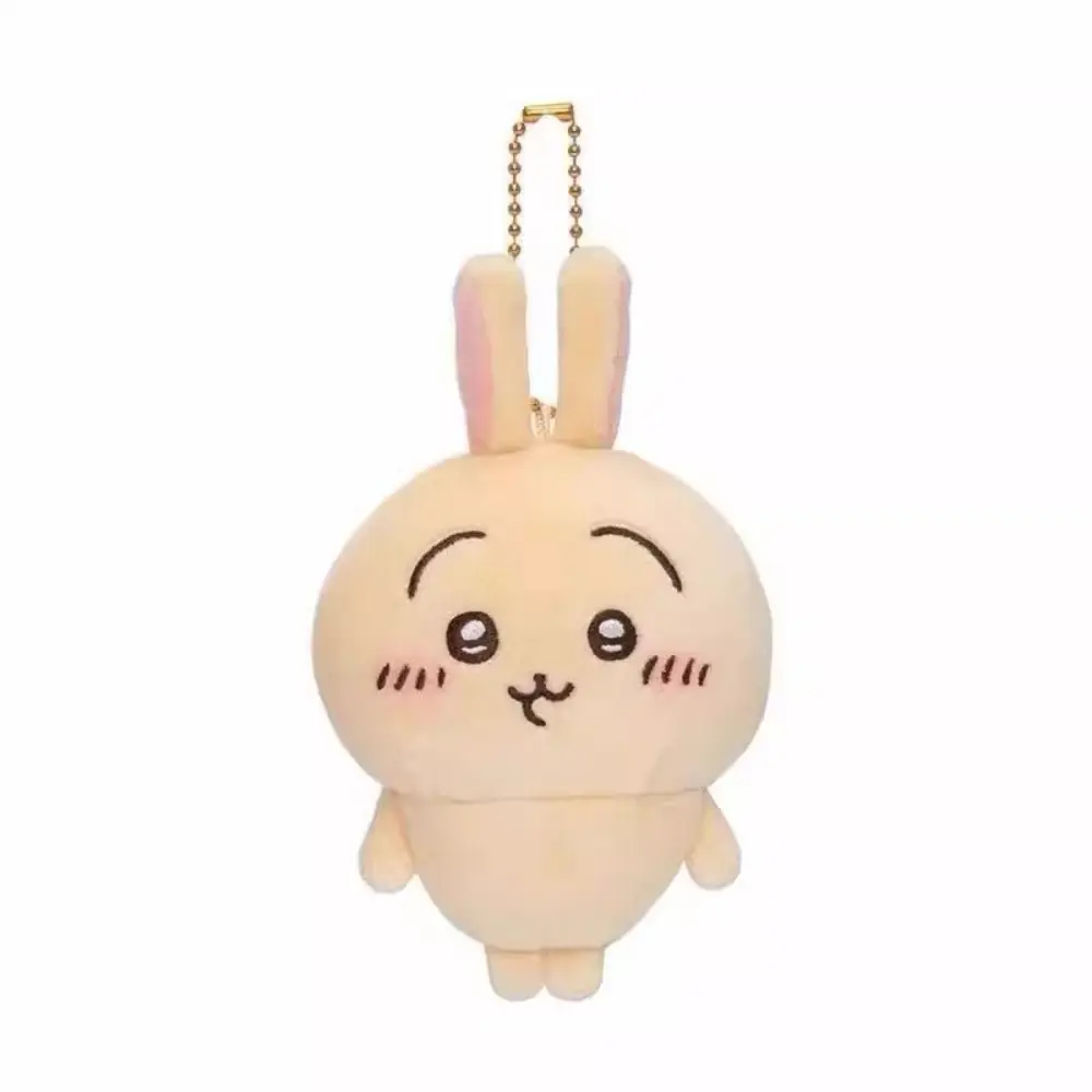 MONISO Kawaii Chiikawa Japanese Selfdeprecating Bear Pendant Plush Toy Doll Cute Bear Schoolbag Hanging Cartoon Rabbit Keychain