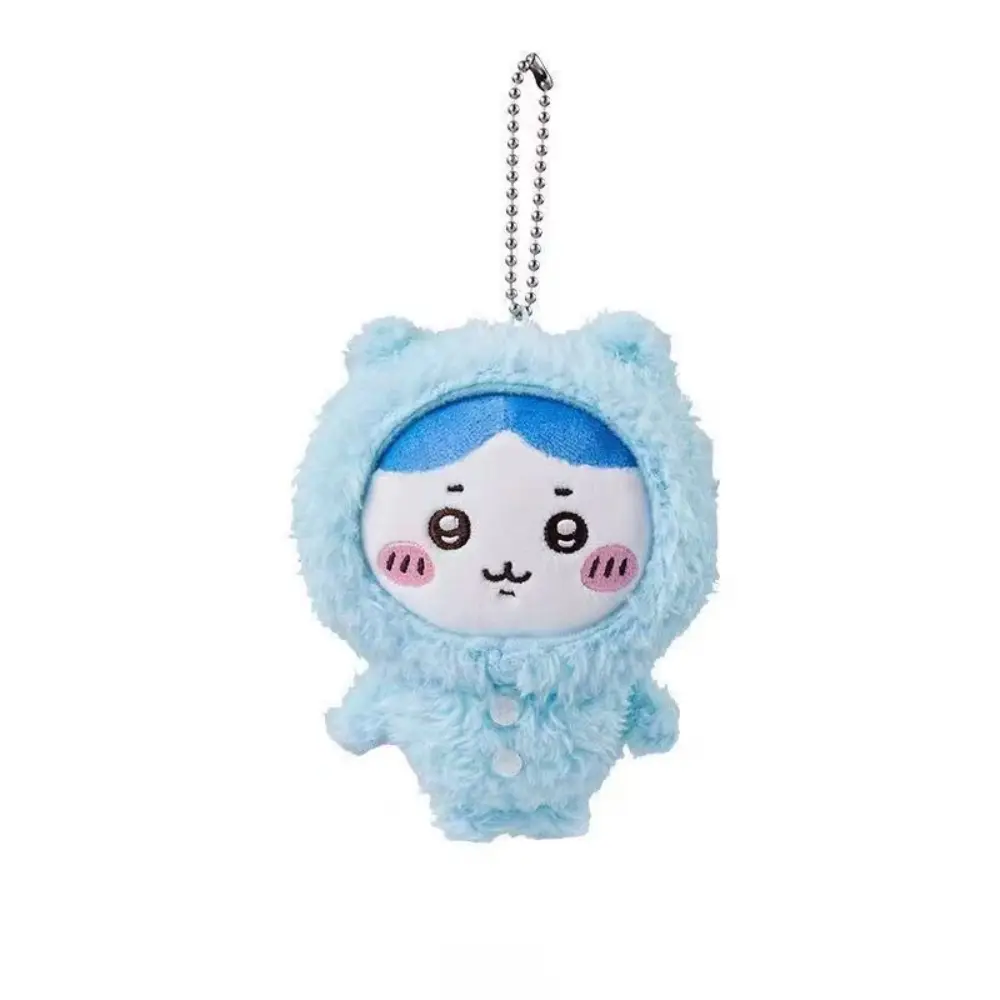 MONISO Kawaii Chiikawa Japanese Selfdeprecating Bear Pendant Plush Toy Doll Cute Bear Schoolbag Hanging Cartoon Rabbit Keychain