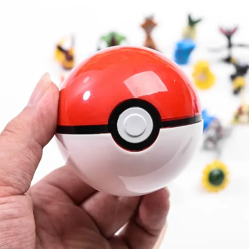 20/pcs Pokemon PokBalls Action & Toy Figures 7cm balls +20pcs figur Random Mini Pokemon Inside Toy Figures for kids gift ﻿