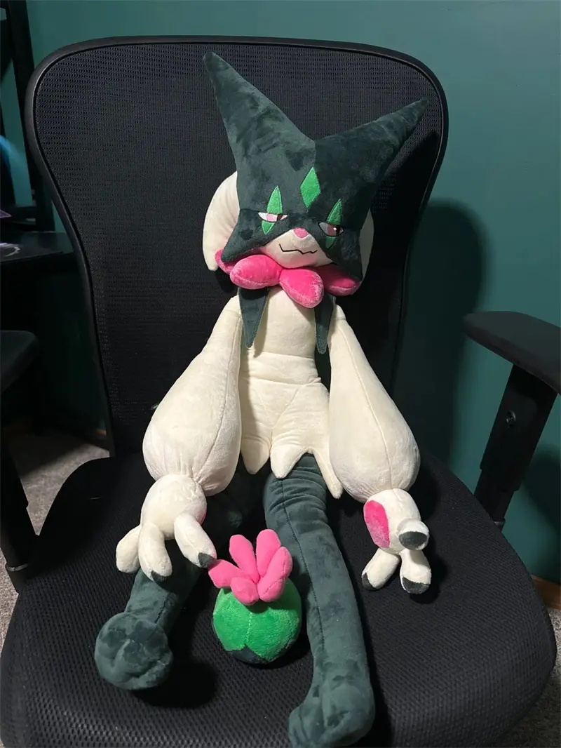 150/80cm Giant Pokemon Kawaii Meowscarada Plush Toy Soft Stuffed Animals Doll Throw Pillow Room Decorate Children Christmas Gift