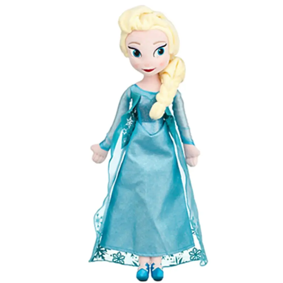 40-50 CM Frozen Anna Elsa Dolls Snow Queen Princess Anna Elsa Doll Toys Stuffed Frozen Plush Kids Toys Birthday Christmas Gift