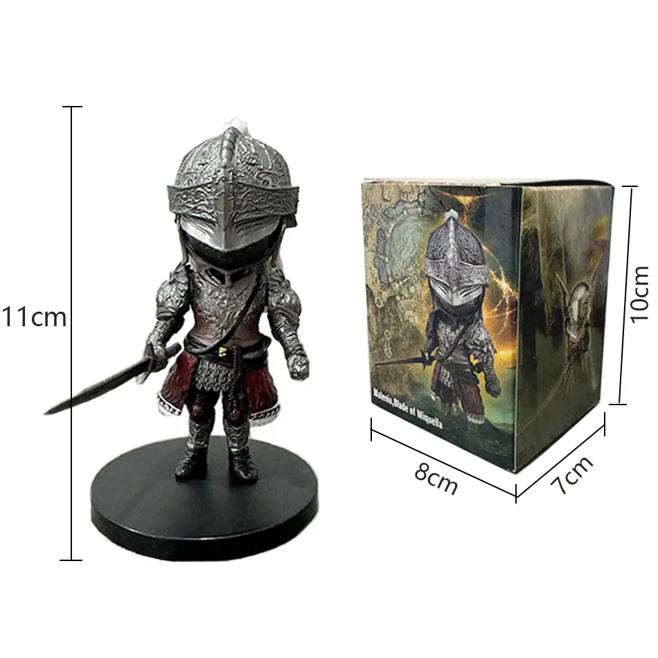 In Stock Elden Ring Gaming Q Version Mini Ranni Cat Melina Malenia The Half-Wolf  Action Figure Lani Magic Ornaments PVC Dolls