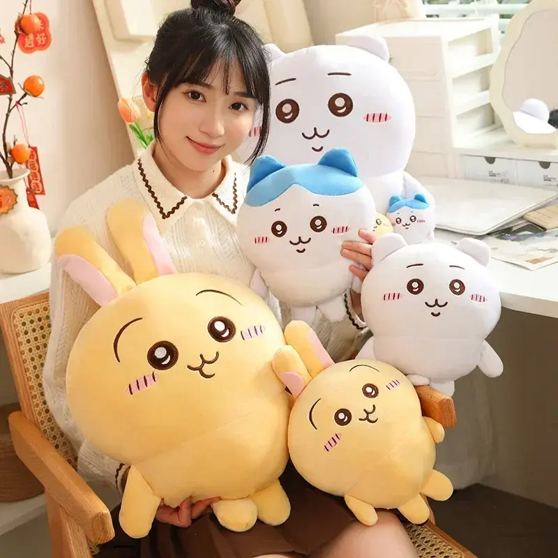New Hachiware Plush Toy Cute Chiikawa Pillow Japanese Style Filling Kawaii Anime Plush Toy Usagi Doll Bag Pendant Gift
