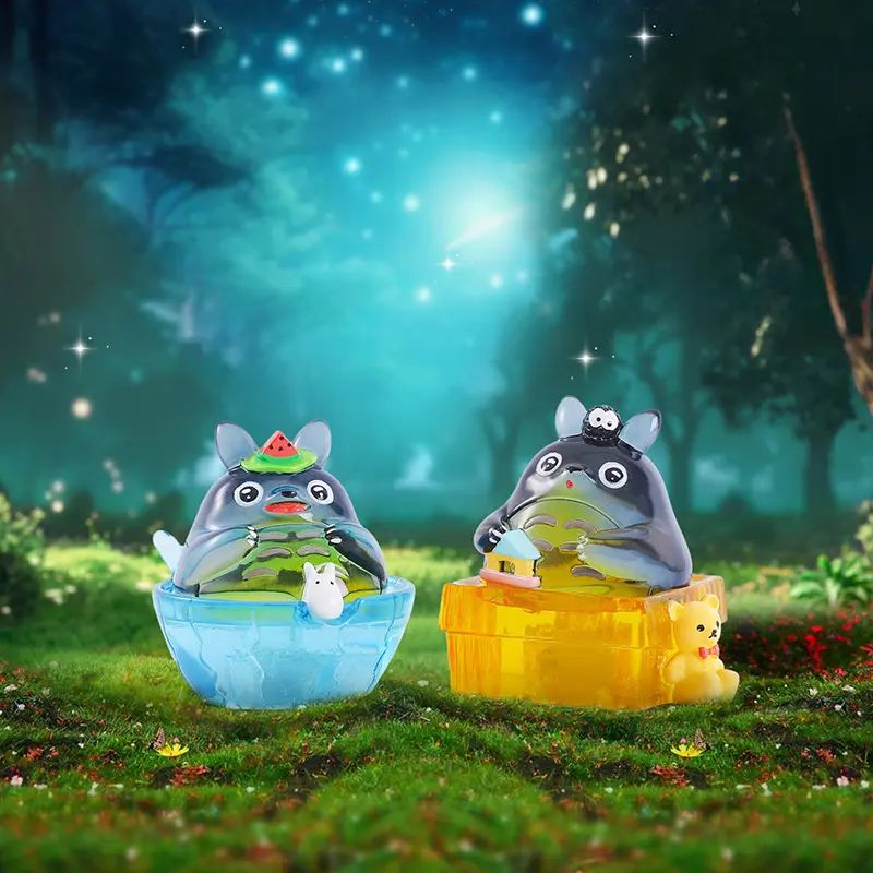 2025 New Hayao Miyazaki Anime Fairy Tale Valley Forest Firefly Version Blind Box Figurine Peripheral Accessories Children Gift