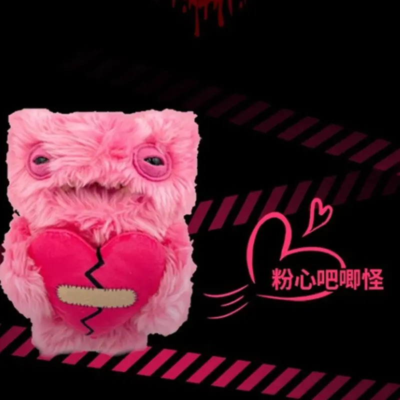 Fuggler Tooth Doll Monster Ugly Cute Monster Funny Plush Doll Valentine Day Love Monster couple Holiday birthday gift decoration
