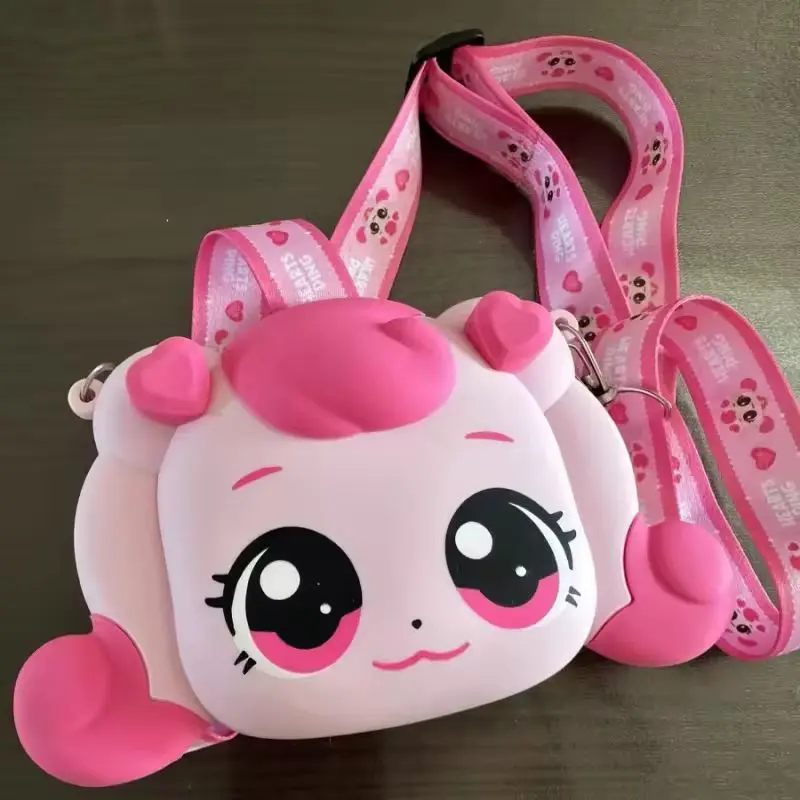 Kawaii Crossbody Bag Cartoon Anime Silicone Coin Purse for Girls Teenies Ping Gift Catchiniping Hatchuping Toy for Children