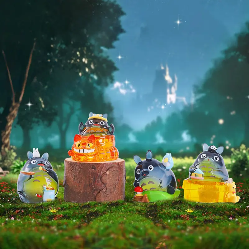 2025 New Hayao Miyazaki Anime Fairy Tale Valley Forest Firefly Version Blind Box Figurine Peripheral Accessories Children Gift