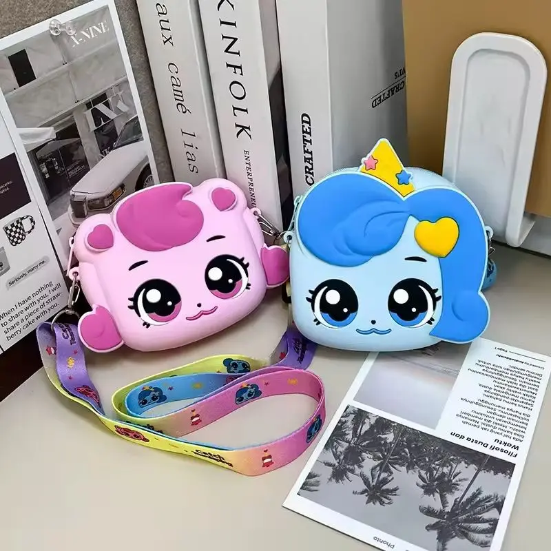 Kawaii Crossbody Bag Cartoon Anime Silicone Coin Purse for Girls Teenies Ping Gift Catchiniping Hatchuping Toy for Children