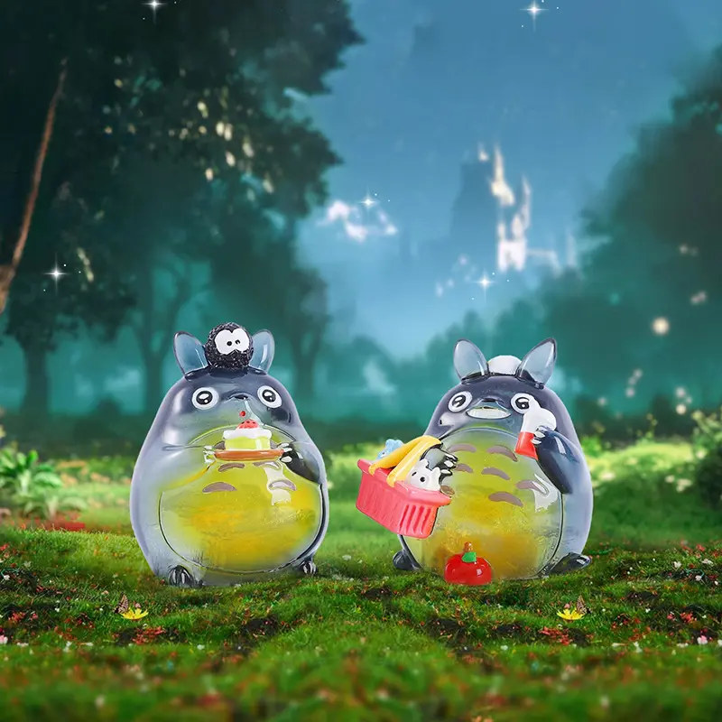 2025 New Hayao Miyazaki Anime Fairy Tale Valley Forest Firefly Version Blind Box Figurine Peripheral Accessories Children Gift