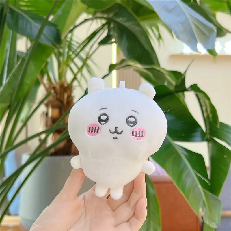 Kawaii Chiikawa Plush Doll Keychain Usagi Hachiware Dolls Keyring Schoolbag Pendant Toy Key Chains Ornaments Kids Birthday Gifts