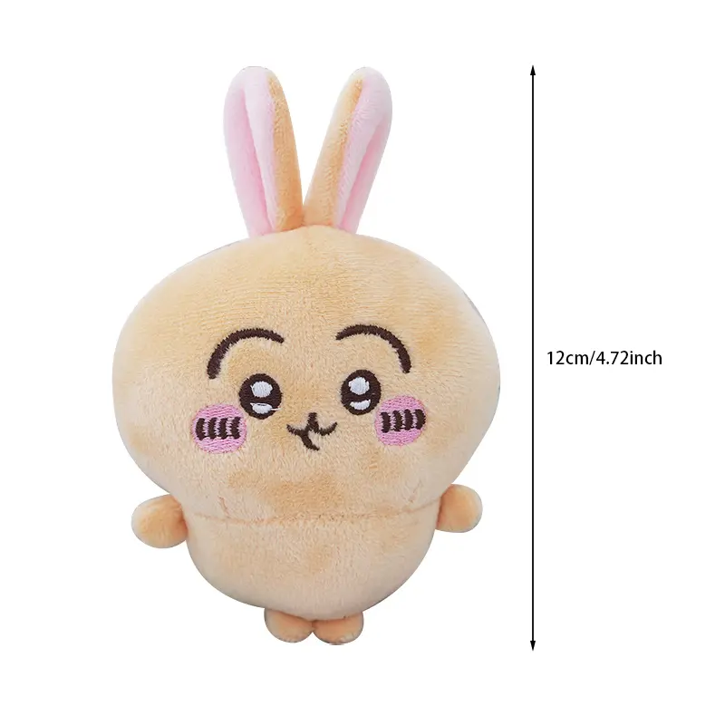 Kawaii Chiikawa Plush Doll Keychain Usagi Hachiware Dolls Keyring Schoolbag Pendant Toy Key Chains Ornaments Kids Birthday Gifts