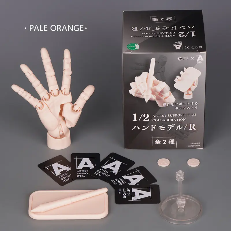 So-Ta Movable Joint Finger Gashapon 1/2 Hand Model 1:1 Palm Painting Art Miniature Model Reference Tool Hand Desktop Decoratoion