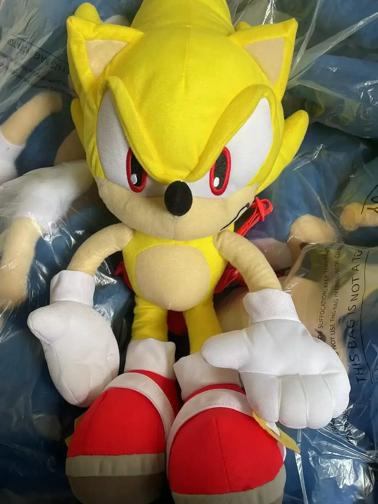 30-45cm Original Cartoon Plush Toy Knuckles The Echidna Pink Amy Rose Stuffed Toy Backpack for Children Christmas Gift