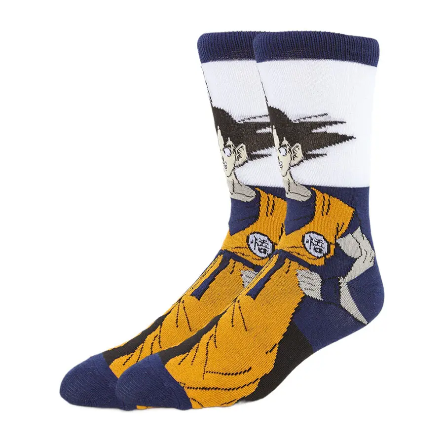 5Pairs BANDAI dragon ball Unisex Cartoon Anime Socks Hip Hop Street Style Novelty Funny Casual Crew Socks for Men Women