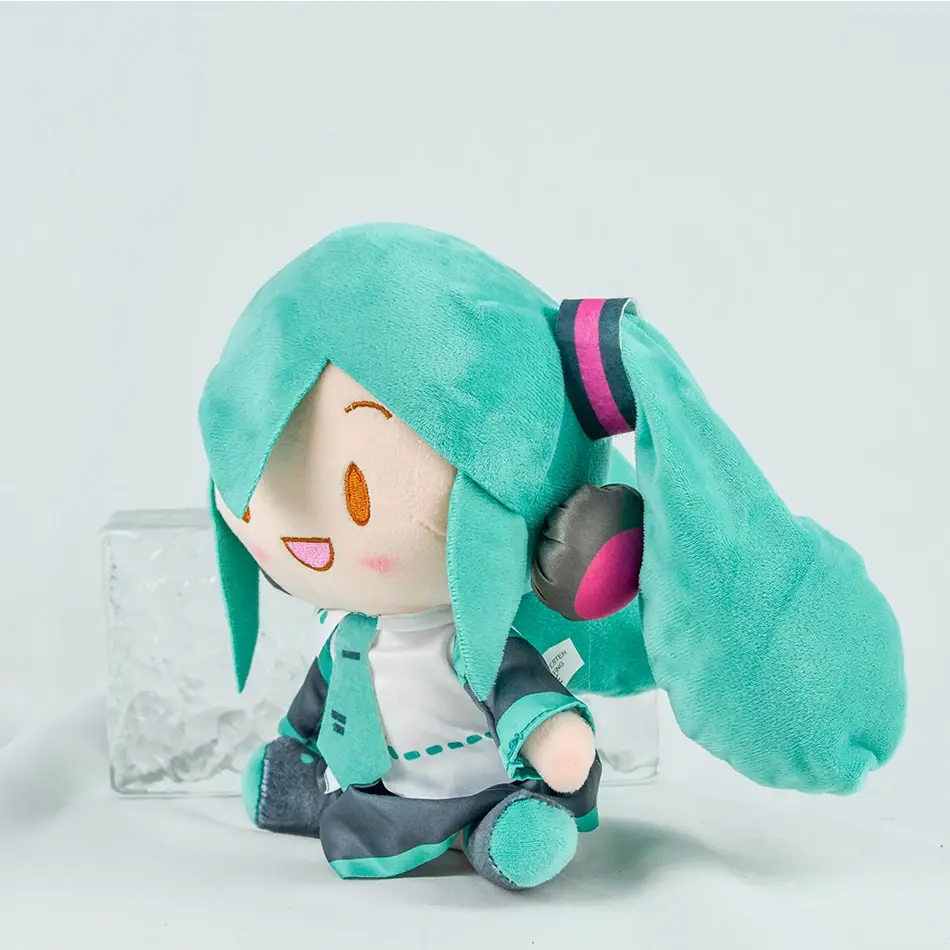 Cartoon 20cm Hatsune Miku Plush Doll Toy Anime sakura Miku snow Miku Character Kawaii Sitting posture Fufu Kids Christmas Gift