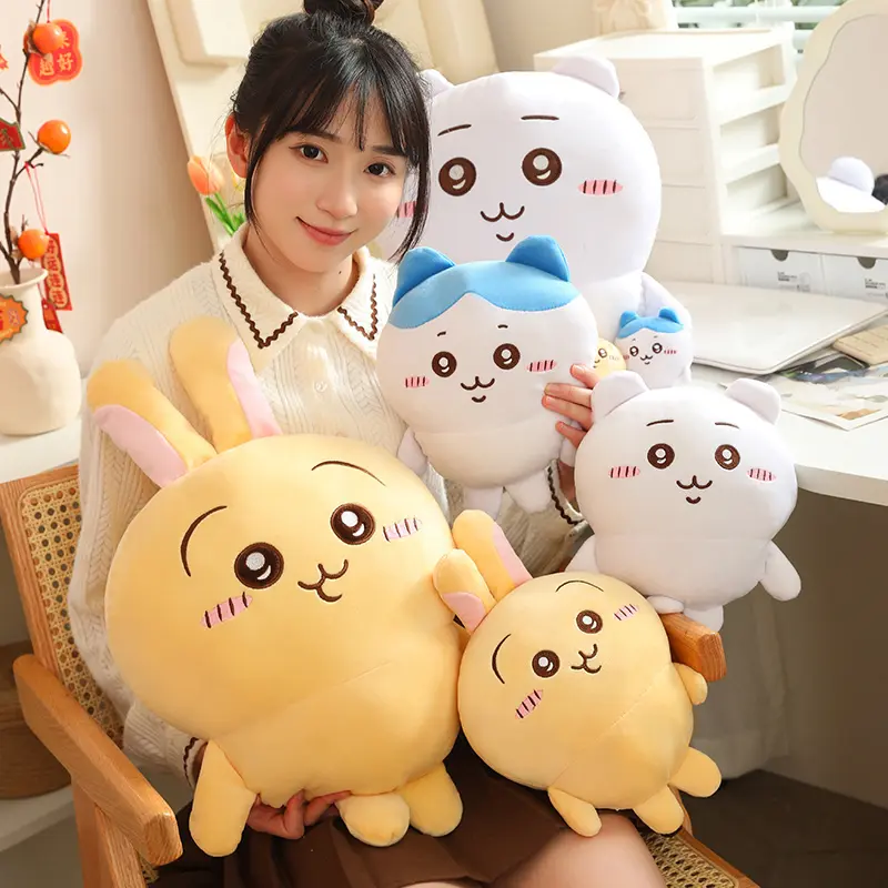 Sanrio Hachiware Plushies Lovely Chiikawa Pillow Joke Bear Stuffed Anime Kawaii Plushies Usagi Doll Bag Pendant Gift