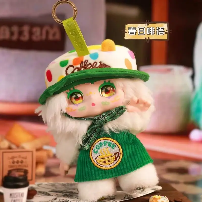 New Kimmon Let'S Cafe Series Mystery Vinyl Figure Blind Box Anime Cartoon Face Decor Backpack Pendant For Adults And Kids Gifts