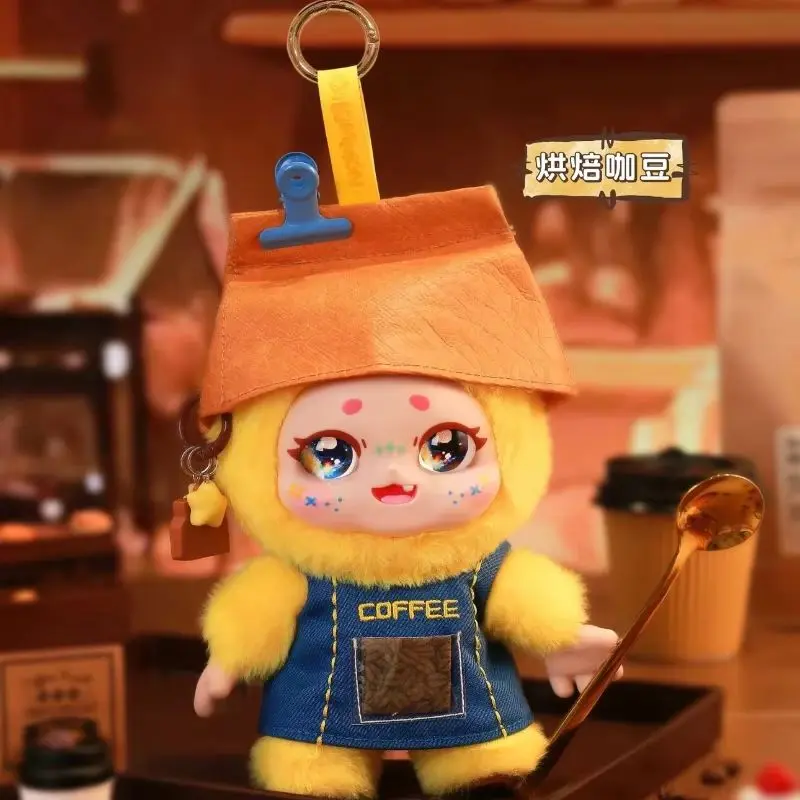 New Kimmon Let'S Cafe Series Mystery Vinyl Figure Blind Box Anime Cartoon Face Decor Backpack Pendant For Adults And Kids Gifts