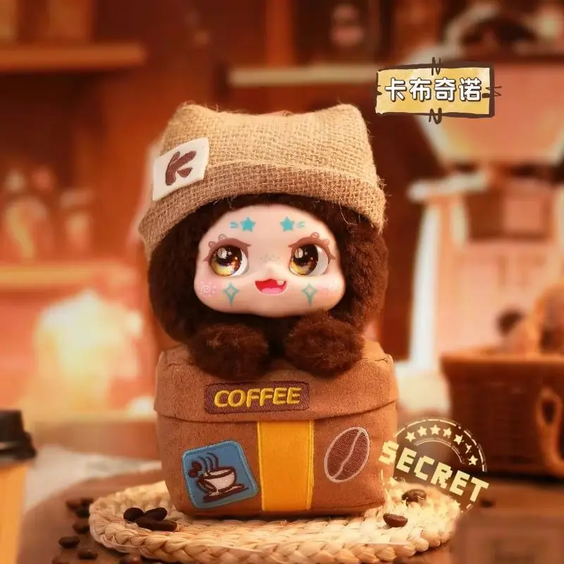 New Kimmon Let'S Cafe Series Mystery Vinyl Figure Blind Box Anime Cartoon Face Decor Backpack Pendant For Adults And Kids Gifts