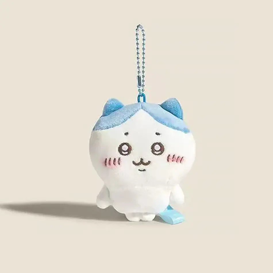 Anime Figures Chiikawa Cartoon Cute Plush Keychain Figures Hachiware Usachi Small Feet Pendant Self Deprecating Bear Doll Gift
