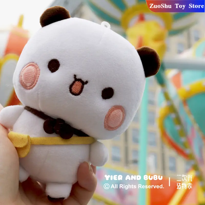 Original Panda Bubu And Yier Pendant Dolls Cute Cartoon Panda Bear Doll Key Chain Backpack Pendant Cute Pendant Couple Gifts